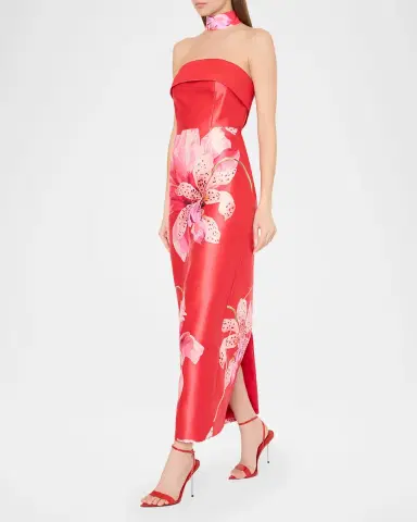 Milly Ciara Strapless Floral-Print Maxi Dress | Thumbnail 5
