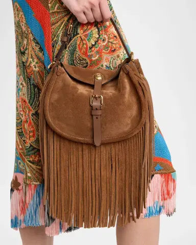 Etro Pony Fringed Suede Crossbody Bag | Thumbnail 2