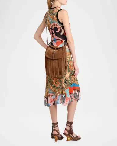 Etro Pony Fringed Suede Crossbody Bag | Thumbnail 5