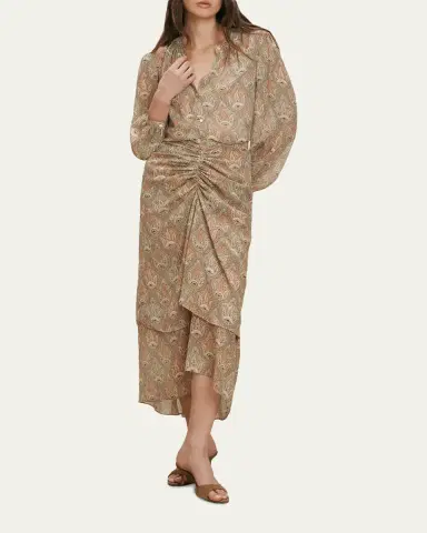 Veronica Beard Ashlynn Long-Sleeve Silk Blouse | Thumbnail 2 Veronica Beard Ashlynn Long-Sleeve Silk Blouse | Thumbnail 2