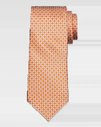 Stefano Ricci Men's Geometric Square Silk Tie | Thumbnail 2 Stefano Ricci Men's Geometric Square Silk Tie | Thumbnail 2