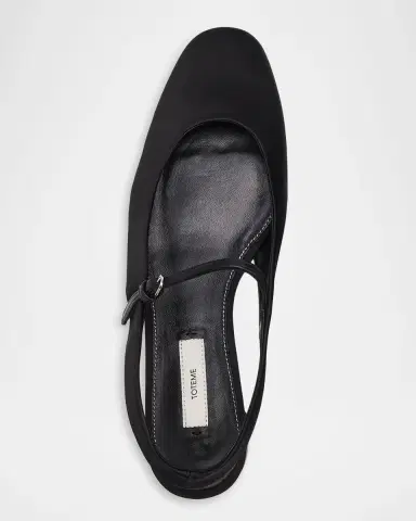 TOTEME Slingback Satin Mary Jane Flats | Thumbnail 7 TOTEME Slingback Satin Mary Jane Flats | Thumbnail 7
