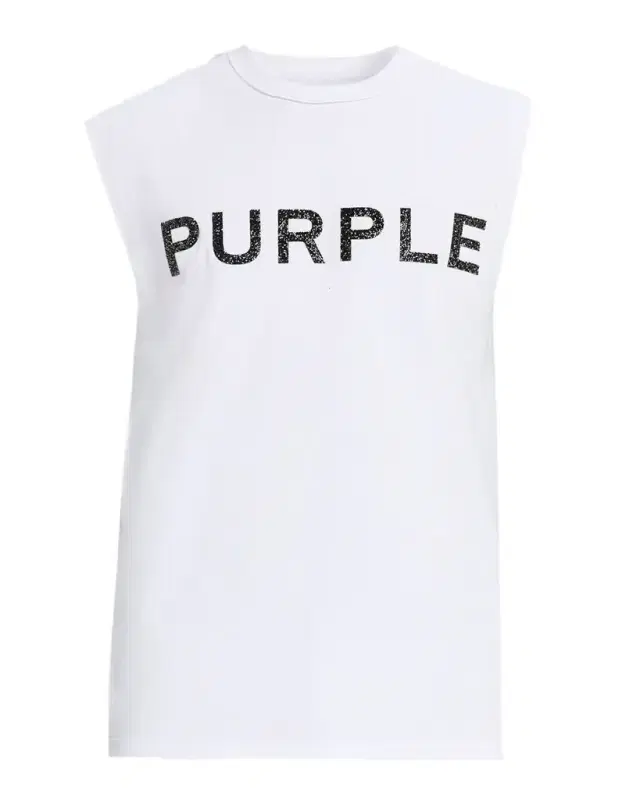 Men 's Textured-Logo Sleeveless Cotton T-Shirt