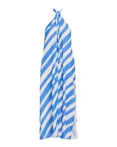 Milly Ava Striped Halter Maxi Dress | Thumbnail 1 Milly Ava Striped Halter Maxi Dress | Thumbnail 1