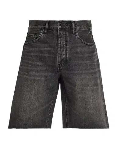 PURPLE Men's Kamari Relaxed Fit Black Denim Shorts | Thumbnail 1 PURPLE Men's Kamari Relaxed Fit Black Denim Shorts | Thumbnail 1