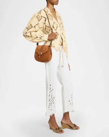 Isabel Marant Altay Small Suede Saddle Crossbody Bag | Thumbnail 5 Isabel Marant Altay Small Suede Saddle Crossbody Bag | Thumbnail 5