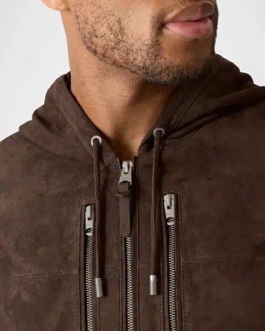 Mackage Men's Sylas Suede Hooded Jacket | Thumbnail 5 Mackage Men's Sylas Suede Hooded Jacket | Thumbnail 5