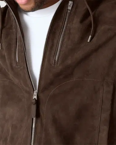 Mackage Men's Sylas Suede Hooded Jacket | Thumbnail 7 Mackage Men's Sylas Suede Hooded Jacket | Thumbnail 7