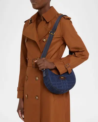 Burberry Horseshoe Quilted Cotton Denim Crossbody Bag | Thumbnail 2 Burberry Horseshoe Quilted Cotton Denim Crossbody Bag | Thumbnail 2