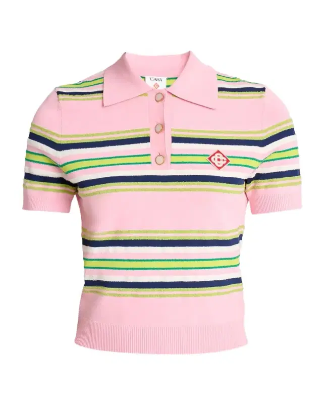 Stripe Fitted Polo Shirt
