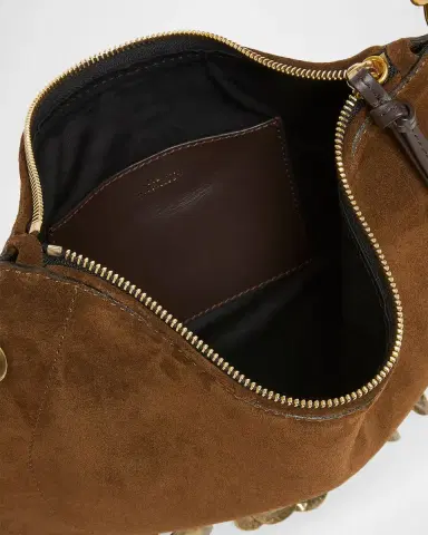 Isabel Marant Oskan Soft Zip Suede Shoulder Bag | Thumbnail 4 Isabel Marant Oskan Soft Zip Suede Shoulder Bag | Thumbnail 4