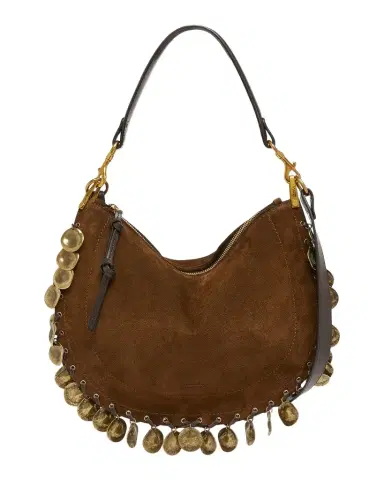 Isabel Marant Oskan Soft Zip Suede Shoulder Bag | Thumbnail 1 Isabel Marant Oskan Soft Zip Suede Shoulder Bag | Thumbnail 1