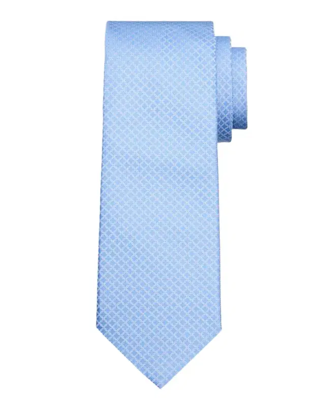 Men 's Diamond Check Silk Tie