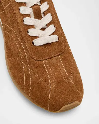 Toteme Flex Suede Low-Top Sneakers | Thumbnail 4