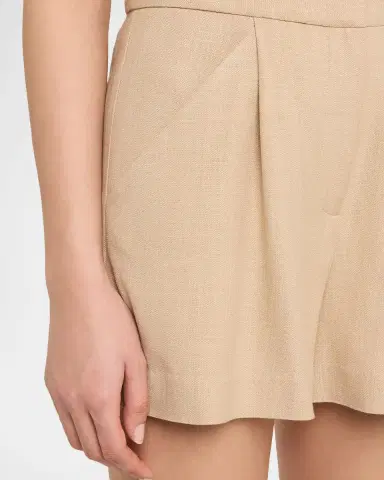 Veronica Beard Marbeau Pleated Shorts | Thumbnail 5