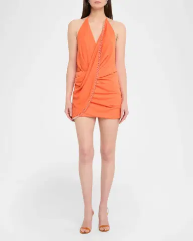 Significant Other Rufayah Draped Halter Mini Dress | Thumbnail 2 Significant Other Rufayah Draped Halter Mini Dress | Thumbnail 2