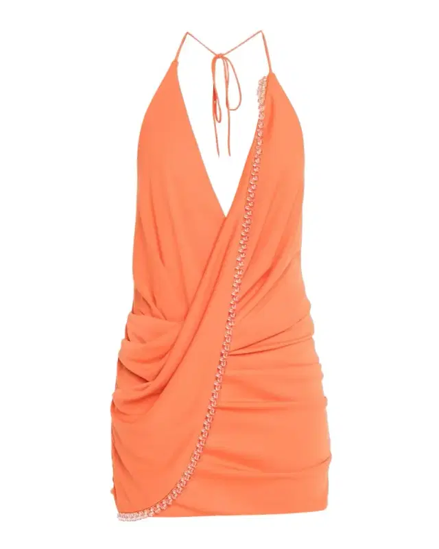 Significant Other Rufayah Draped Halter Mini Dress