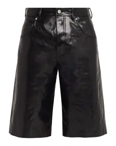 PURPLE Men's Leather Track Shorts | Thumbnail 1 PURPLE Men's Leather Track Shorts | Thumbnail 1