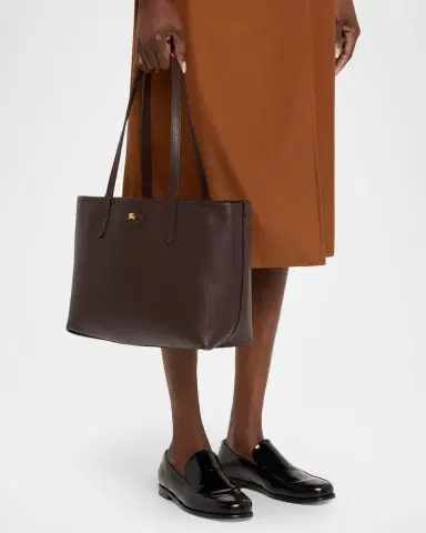 Burberry Highlands Small Check & Leather Reversible Tote Bag | Thumbnail 2