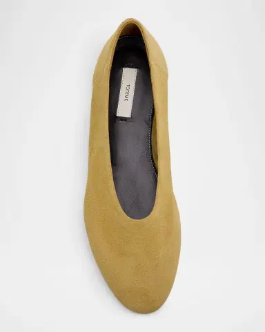 TOTEME Slip Suede Ballerina Flats | Thumbnail 6