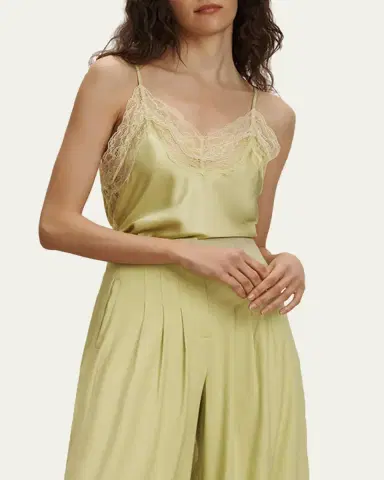 Veronica Beard Johanan Lace-Trim Silk Camisole | Thumbnail 4 Veronica Beard Johanan Lace-Trim Silk Camisole | Thumbnail 4
