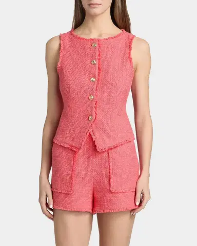 Cinq à Sept Camen Bouclé Vest | Thumbnail 3