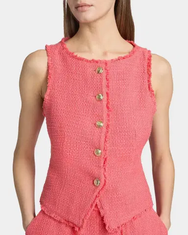 Cinq à Sept Camen Bouclé Vest | Thumbnail 5