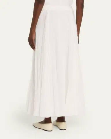 Vince Crinkled Plissé Cotton-Blend Maxi Skirt | Thumbnail 3 Vince Crinkled Plissé Cotton-Blend Maxi Skirt | Thumbnail 3
