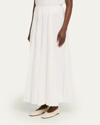 Vince Crinkled Plissé Cotton-Blend Maxi Skirt | Thumbnail 4 Vince Crinkled Plissé Cotton-Blend Maxi Skirt | Thumbnail 4