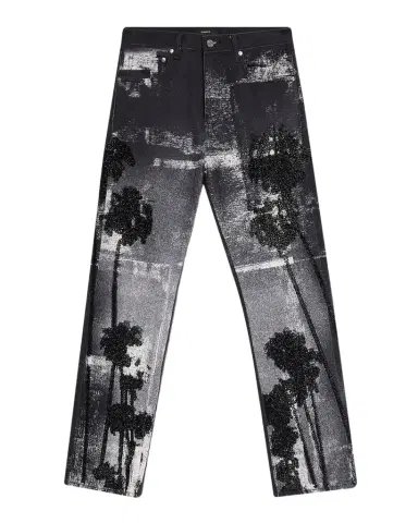 PURPLE Men's P011 Beaded Palms Straight-Leg Jeans | Thumbnail 1 PURPLE Men's P011 Beaded Palms Straight-Leg Jeans | Thumbnail 1