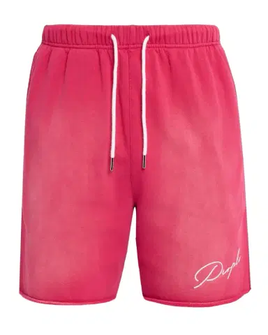 PURPLE Men 's Signature Faded Cotton Shorts | Thumbnail 1