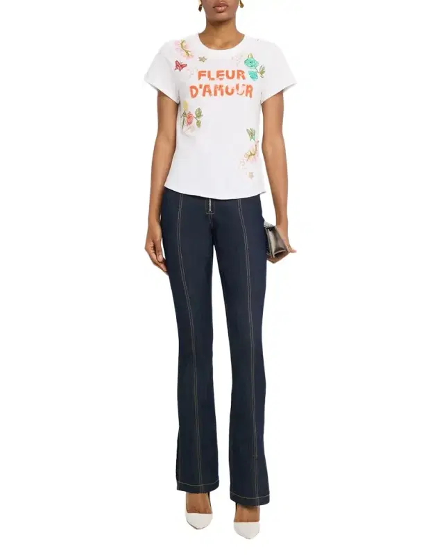 Angeli Fleur d 'Amour Crewneck Tee