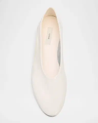 TOTEME Slip Leather Ballerina Flats | Thumbnail 6