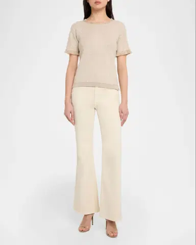 Kobi Halperin Kate Fringe-Trim Sequin Knit Sweater | Thumbnail 2