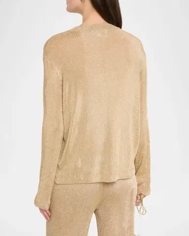 SEROYA Hana Metallic Knit Top | Thumbnail 3 SEROYA Hana Metallic Knit Top | Thumbnail 3