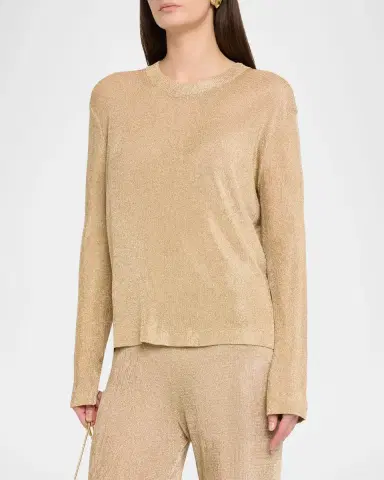 SEROYA Hana Metallic Knit Top | Thumbnail 4 SEROYA Hana Metallic Knit Top | Thumbnail 4