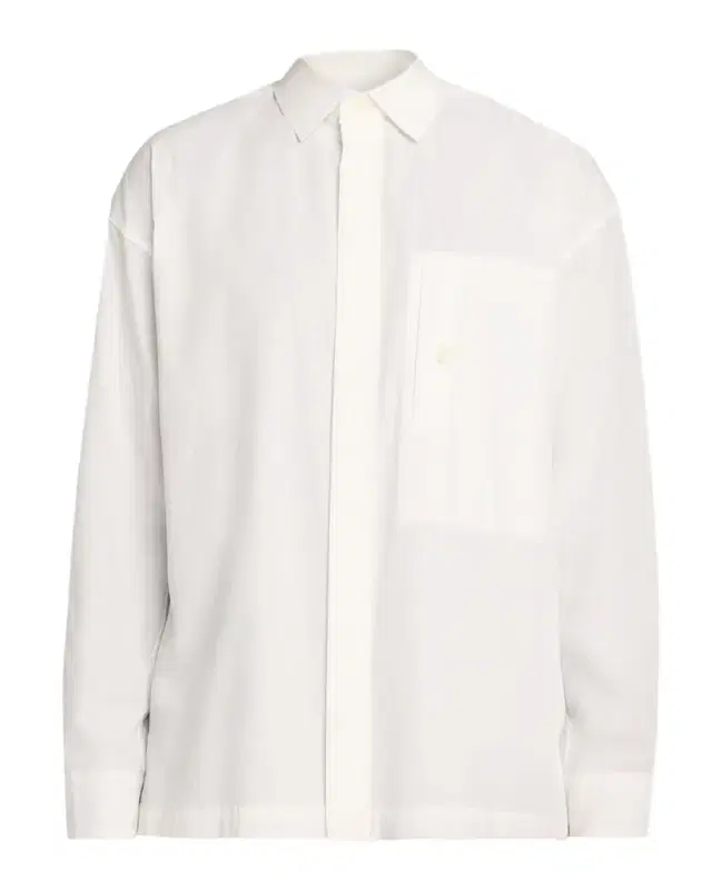 Men's Cotton and Linen Button-Down Shirt