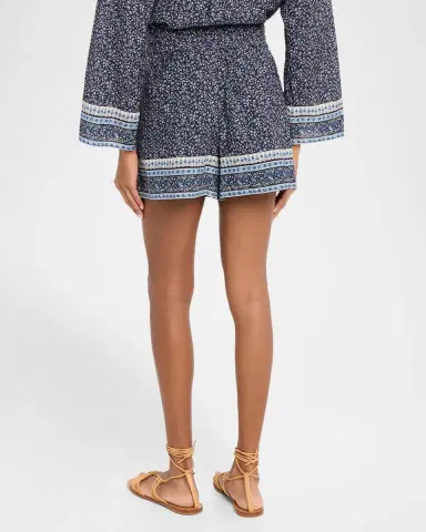 Veronica Beard Vivaldi Printed Drawstring Shorts | Thumbnail 3