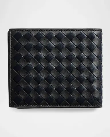 Bottega Veneta Men's Intrecciato Piccolo Leather Bi-Fold Wallet | Thumbnail 3 Bottega Veneta Men's Intrecciato Piccolo Leather Bi-Fold Wallet | Thumbnail 3