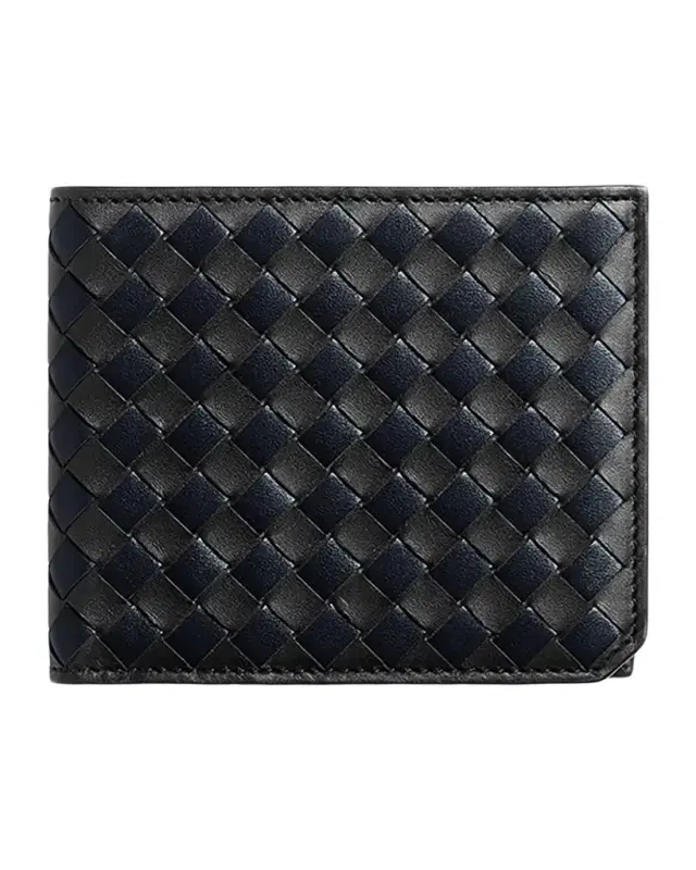 Bottega Veneta Men 's Intrecciato Piccolo Leather Bi-Fold Wallet