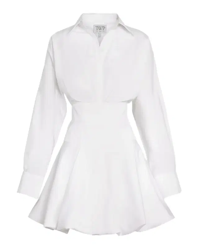 Mila Mini Shirtdress in Cotton Shirting