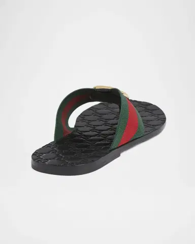 Gucci Men's Riviera Leather Thong Sandals | Thumbnail 2 Gucci Men's Riviera Leather Thong Sandals | Thumbnail 2