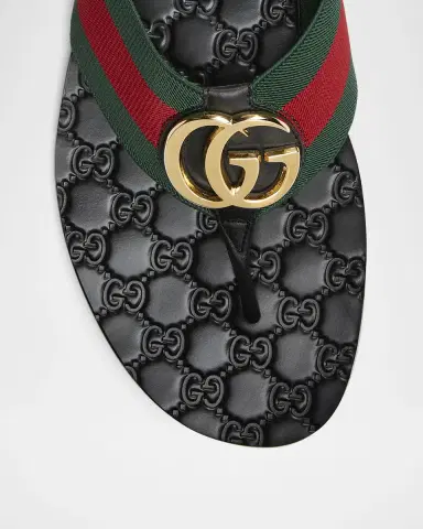 Gucci Men's Riviera Leather Thong Sandals | Thumbnail 3 Gucci Men's Riviera Leather Thong Sandals | Thumbnail 3