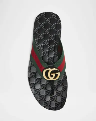 Gucci Men's Riviera Leather Thong Sandals | Thumbnail 4 Gucci Men's Riviera Leather Thong Sandals | Thumbnail 4