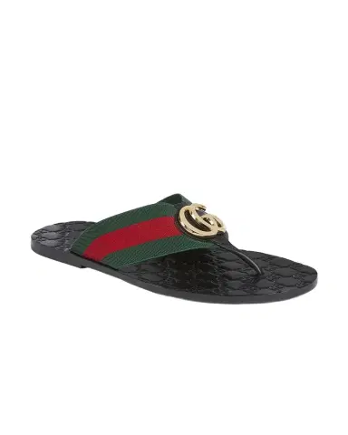 Gucci Men's Riviera Leather Thong Sandals | Thumbnail 1 Gucci Men's Riviera Leather Thong Sandals | Thumbnail 1
