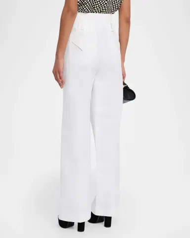 Dice Kayek Single-Pleat Straight-Leg Cotton Trousers | Thumbnail 3