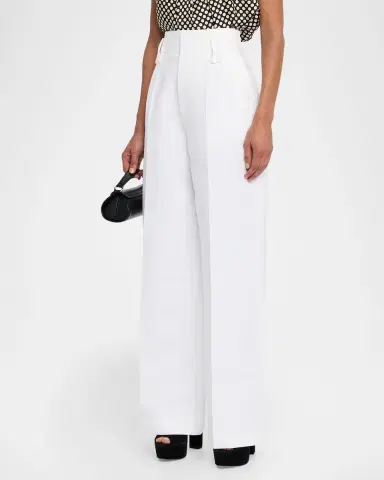 Dice Kayek Single-Pleat Straight-Leg Cotton Trousers | Thumbnail 4
