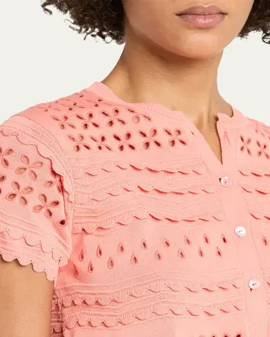 Ulla Johnson Abriana Eyelet Cropped Cardigan | Thumbnail 5 Ulla Johnson Abriana Eyelet Cropped Cardigan | Thumbnail 5