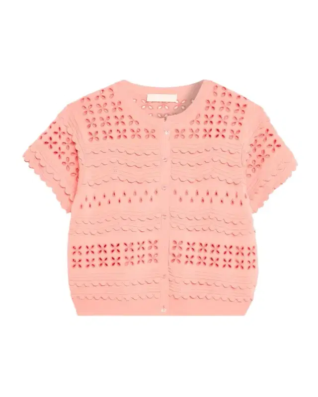 Ulla Johnson Abriana Eyelet Cropped Cardigan