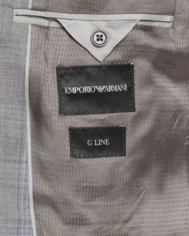 Emporio Armani Men's Plaid G Line Wool Two-Piece Suit | Thumbnail 6 Emporio Armani Men's Plaid G Line Wool Two-Piece Suit | Thumbnail 6
